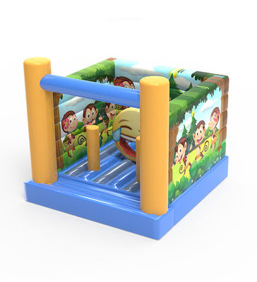 Small Commercial Grade Inflatable Monkey Bouncy Castle 4*4*4m