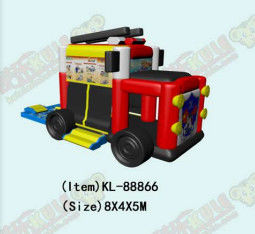 Fire Truck Inflatable Castle Bounce House For Childrens