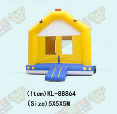 Yellow Color Simple Model Inflatable Bouncy Castle 5*5*5m