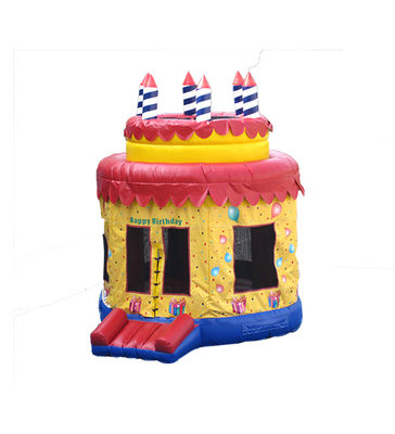Inflatable Round Circle Birthday Cake Bouncy Castle 4*4*4.5m