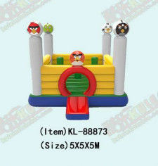 Angry Birds Inflatable Bouncer Jumping Castle With Pillars