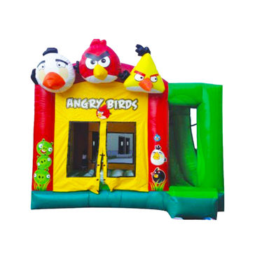 Angry Birds Theme Inflatable Jumping Castle Double Stitching