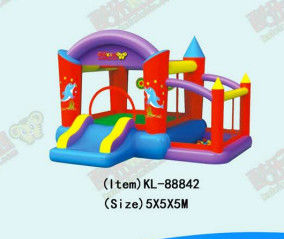 Commercial Inflatable Bounce House With Dolphin Patterns