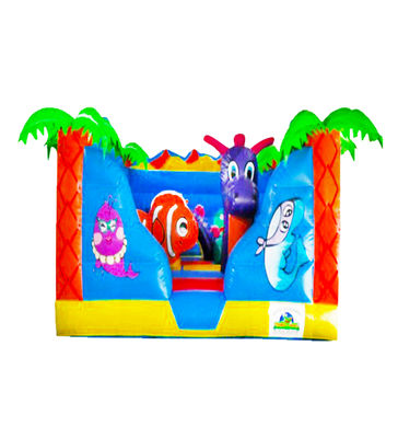 Blue Ocean Park Inflatable Small Bouncy Castle House For Rental