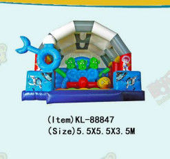Inflatable Round Circle Obstacles Course Bouncy Castle 5*4*4m