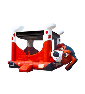 Dog Theme Inflatable Bouncy Castle Double Stitching Rentals