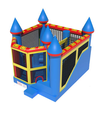 Kids Play Commercial Inflatable Bounce House With Slides
