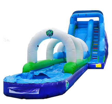 Outdoor Huge Inflatable Water Slides With Pool For Rentals