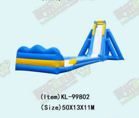 Aldult  Outdoor Rental Inflatable Large Water Slides With Pool