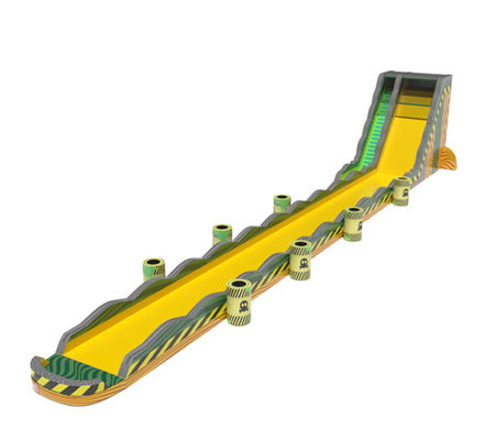 Commercial Grade Danger Large Inflatable Water Slides With Pool