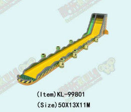 Commercial Grade Danger Large Inflatable Water Slides With Pool