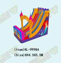 Children Fun Park Inflatable Desneyland Princess Slide For Rentals