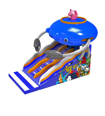Children Fun Park Inflatable Spaceship Slide For Rentals