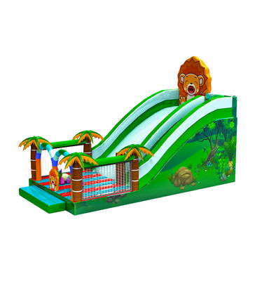 Children Fun Park Inflatable Forest Palm Trees Slide For Rentals