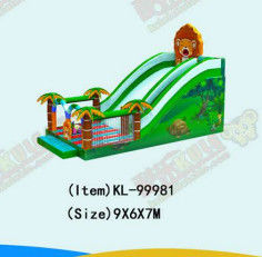 Children Fun Park Inflatable Forest Palm Trees Slide For Rentals