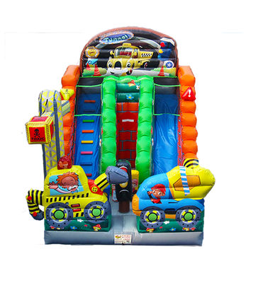 Toxic Children Fun Park Inflatable Slide For Rentals