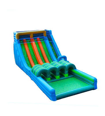 Aldult  Outdoor Rental Inflatable Large Water Slides With Bouncy