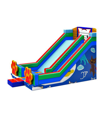 Children Fun Park Inflatable Cat Theme Slide For Rentals
