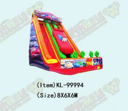 Racing Car Children Fun Park Inflatable big Slide For Rentals