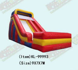 Red Yellow Blue Children Fun Park Inflatable Slide For Rentals