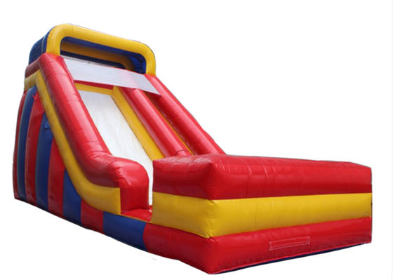 Red Yellow Blue Children Fun Park Inflatable Slide For Rentals