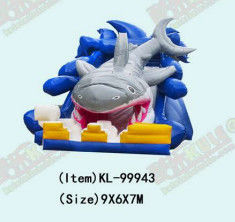 Huge Shark Children Fun Park Inflatable Slide For Rentals