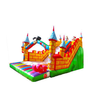 Mickey Mouse Castle Inflatable Large Slide For Childrens