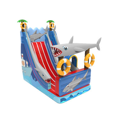 Children Fun Park Inflatable Baby Shark Slide For Rentals