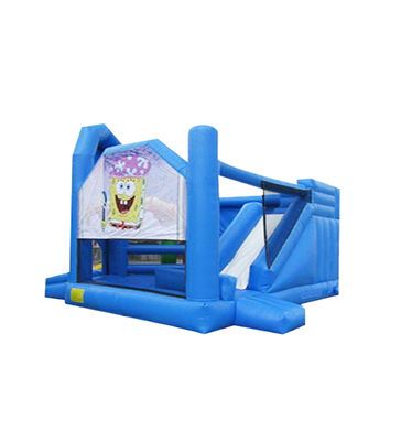 Spongebob Park Bouncy House With Inflatable Slide For Rentals