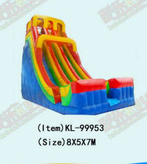 Outdoor Large Inflatable Double Lane Slip And Slide For Rentals