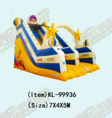 Double Stitching Inflatable Slides With Space Theme For Children Playgrounds