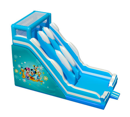 Clown Inflatable Slide With Elephant Theme For Children Fun Park