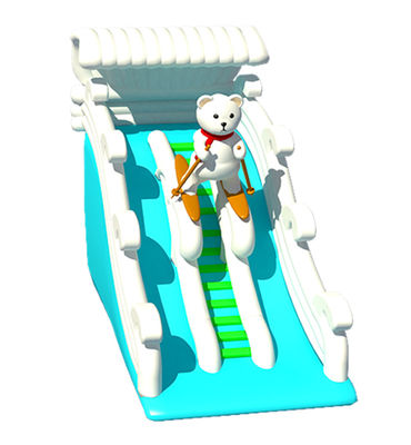 Clown Inflatable Slide With Elephant Theme For Children Fun Park