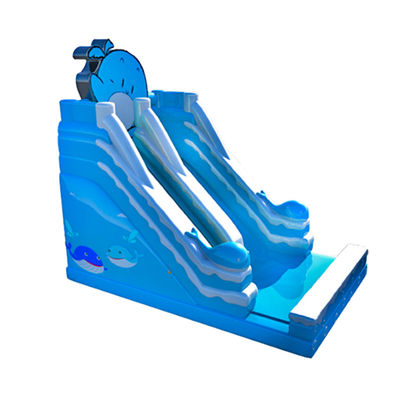 Clown Inflatable Slide With Elephant Theme For Children Fun Park