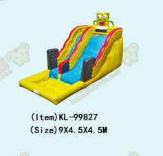 Aldult  Outdoor Rental Inflatable Large Water Slides With Bouncy