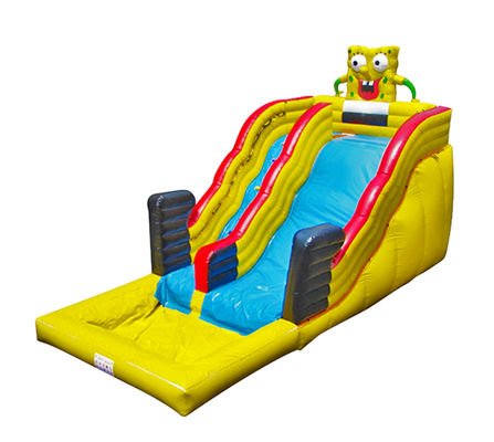 Aldult  Outdoor Rental Inflatable Large Water Slides With Bouncy