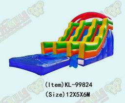 Aldult  Outdoor Rental Inflatable Large Water Slides With Bouncy