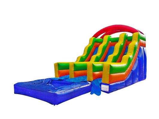 Aldult  Outdoor Rental Inflatable Large Water Slides With Bouncy