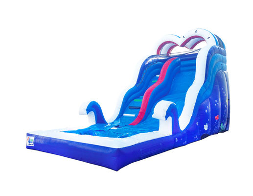 Aldult  Outdoor Rental Inflatable Large Water Slides With Bouncy