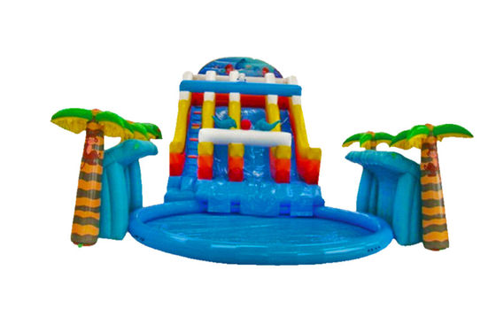 Aldult  Outdoor Rental Inflatable Large Water Slides With Bouncy