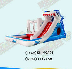 Aldult  Outdoor Rental Inflatable Large Water Slides With Bouncy