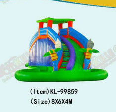 Aldult  Outdoor Rental Inflatable Large Water Slides With Bouncy
