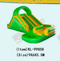 Aldult  Outdoor Rental Inflatable Large Water Slides With Bouncy