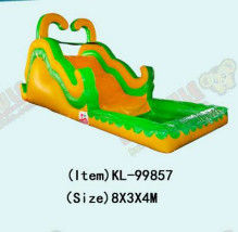 Aldult  Outdoor Rental Inflatable Large Water Slides With Bouncy