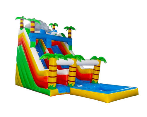 Aldult  Outdoor Rental Inflatable Large Water Slides With Bouncy