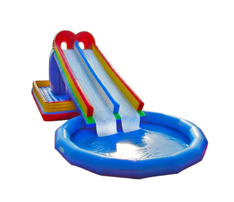 Aldult  Outdoor Rental Inflatable Large Water Slides With Bouncy
