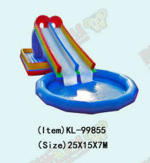 Aldult  Outdoor Rental Inflatable Large Water Slides With Bouncy