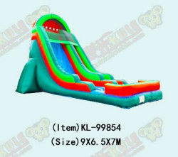 Aldult  Outdoor Rental Inflatable Large Water Slides With Bouncy