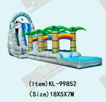 Aldult  Outdoor Rental Inflatable Large Water Slides With Bouncy