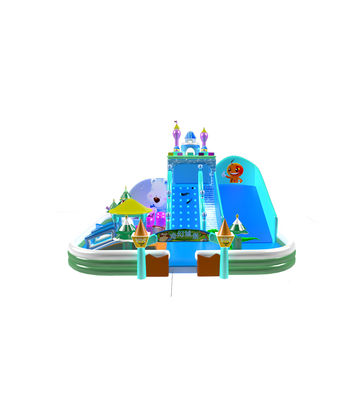 Children Fun Park Inflatable Giraffe Animals Slide For Rentals